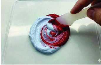 Mixing SG Multi Gel Adhesive components